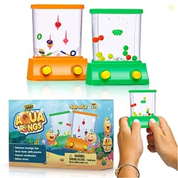 YoYa Toys Aqua Rings Handheld Water Game - Set of 2 - Water Ring Toss 