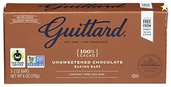 Guittard, Bar Chocolate Baking Unsweetened Gluten Free, 6 Ounce