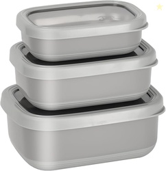 Lille Home Leak Proof Salad Container Stainless for Lunch - Snack Cont