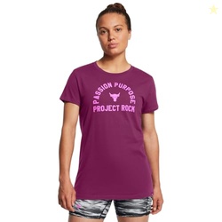 Under Armour Womens Project Rock Payoff Short Sleeve T Shirt, (505) Pu