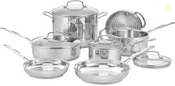 Cuisinart Chefs Classic 11-Piece Stainless Steel Pots and Pans Set Coo