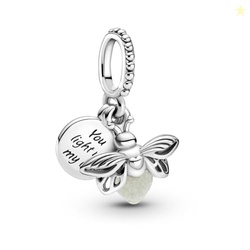 Pandora Glow-in-the-Dark Firefly Dangle Charm - Compatible Moments Bra