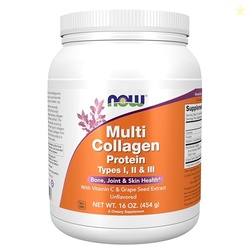 Now Foods Supplements, Multi Collagen Protein Types I, II & III Powder
