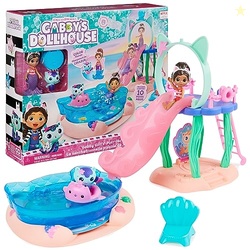 Gabby's Dollhouse, Purr-ific Pool Playset with Gabby and Mercat Figure