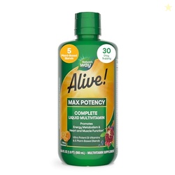 Nature's Way Alive! Max Potency Complete Liquid Multivitamin, Liquid V