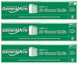 GeneralAire Pleated Media filter 12758 General 3-PACK SPECIAL-For AC-1