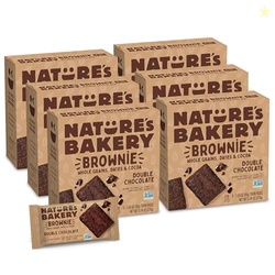 Natures Bakery Double Chocolate Brownie Bars, Whole Grains, Dates, and