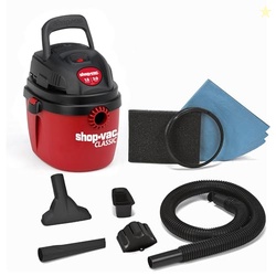 Shop-Vac 1.5 Gallon 2.0 Peak Wet Dry Vacuum, Portable Compact Shop Vac
