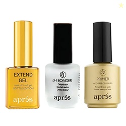 APRS Gel-X Professional Nail Kit - Gold Bottle pH Bonder, Acid-Free Pr