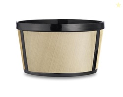 Reusable 4-5 Cup Basket Coffee Filter Fits Mr. Coffee, Cuisinart, Blac