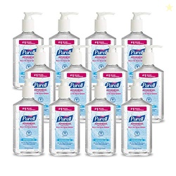 PURELL Advanced Hand Sanitizer Refreshing Gel, Clean Scent, 12 fl oz P