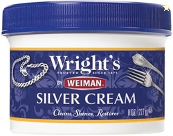 Wright's Silver Cleaner and Polish Cream, 8 Ounce, Gently Clean and Re