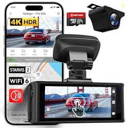 REDTIGER 4K HDR Dash Cam Front and Rear, STARVIS 2 Sensor, 5.8GHz WiFi