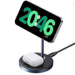 UGREEN MagFlow 2-in-1 Magnetic Wireless Charging Stand Fast Wireless C