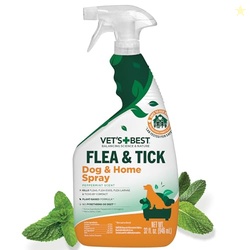 Vets Best Indoor Flea and Tick Spray  Dog Flea and Tick Treatment for 