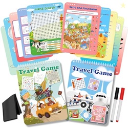 Elfew 2 Pack Reusable Activity Game for Kids Ages 4-8, 8-12,Travel Gam