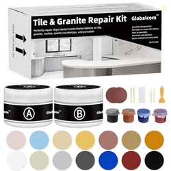 Globalcom Tile and Granite/Marble Repair Kit, Porcelain Stone and Quar