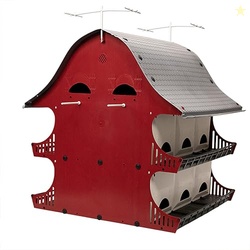 16 Family Purple Martin Barn, Durable Polypropylene Plastic, Easy Asse