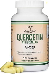 Quercetin with Bromelain - 96% Highly Purified - 120 Count (1,200mg Se