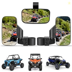 KEMIMOTO UTV Side Mirrors And Center Mirror with 1.6" to 2" Roll Bar C