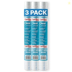 Con-Tact Brand Clear Adhesive Protective Liner to Cover Books and Docu
