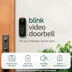 Blink Video Doorbell + Outdoor 4  Wireless smart security cameras head