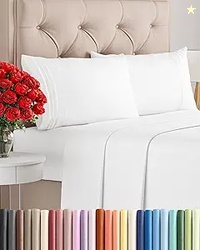 Full Size 4 Piece Sheet Set - Comfy Breathable & Cooling Sheets - Hote