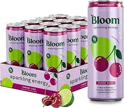 Bloom Nutrition Sparkling Energy Drink - Natural Caffeine Zero Sugar, 