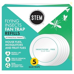 STEM Flying Insect Fan Trap Glue Rell Pads, 5 Count
