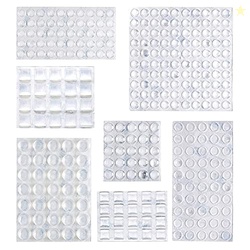 Amazon Basics Cabinet Door Bumpers, Clear Self Adhesive Pads for Surfa