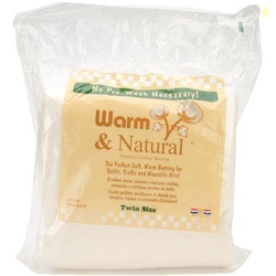 Warm Company Batting 72-Inch by 90-Inch Warm and Natural Cotton Battin