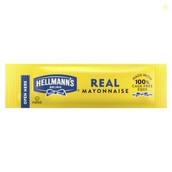 Hellmann's Real Mayonnaise Stick Packets Easy Open, Condiment for Sand