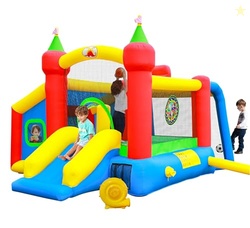 WELLFUNTIME Inflatable Bounce House,Jumping Castle Slide with Blower,K