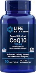 Life Extension COQ10 Super Ubiquinol 100mg with Enhanced Mitochondrial