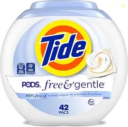 Tide Pods Free and Gentle Laundry Detergent Soap Pacs, Tide Pods Laund