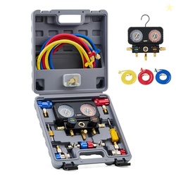 Orion Motor Tech AC Gauges, 3 Way Manifold Gauge Set for R1234yf R404a