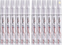 Lesun Overseas White Paint Pens, 12 Pack Waterproof Oil-Based Paint Pe