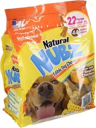 Nylabone Natural Nubz Edible Dog Chews Value Pack of 66ct. / 7.8 lbs. 