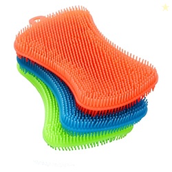 3PCS Silicone Dish Sponges, Multi-Purpose Kitchen Gadget Brush