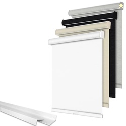 Sulugood,Blackout Roller Shades,Thermal UV Blinds,White,60.5" W x 36" 