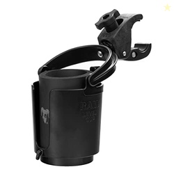 RAM Mounts Tough-Claw Mount Cup Holder, Level Cup 16oz Self-Leveling D