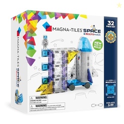 MAGNA-TILES Space 32-Piece Magnetic Construction Set, The Original Mag