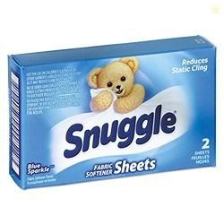 Snuggle VEN 2979929 Original Blue Sparkle Dryer Sheets (2-Piece/Box, 1