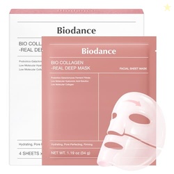 BIODANCE Bio-Collagen Real Deep Mask, Hydrating Overnight Hydrogel Fac
