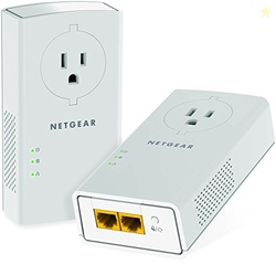NETGEAR Powerline Adapter Kit, 2000 Mbps Wall-Plug, 2 Gigabit Ethernet