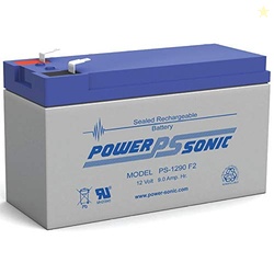 Power-Sonic PS-1290 12 Volt 9 Amp Hour Rechargeable SLA Battery (F2 Te