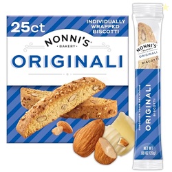Nonni's Bakery Originali Classic Almond Biscotti, Individually Wrapped