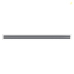 BUILDMART - 48" Linear Slot Diffuser - (2 Slot) Double Slot - White De