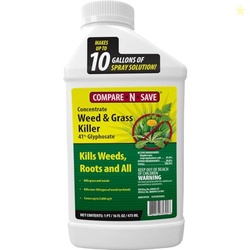 Compare-N-Save Glyphosate Concentrate Grass & Weed Killer Herbicide, 1