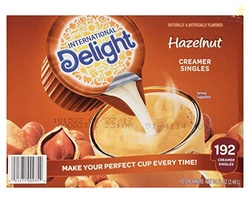 International Delight Hazelnut Coffee Creamer Singles, 84 Fl Oz, 192 C